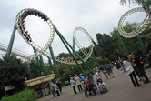 Looping roller coaster at Efteling