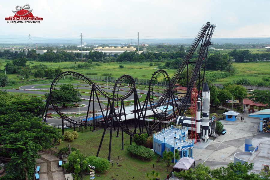 Enchanted Kingdom's sole roller coaster