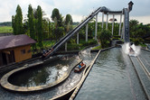 Enchanted Kingdom log flume ride