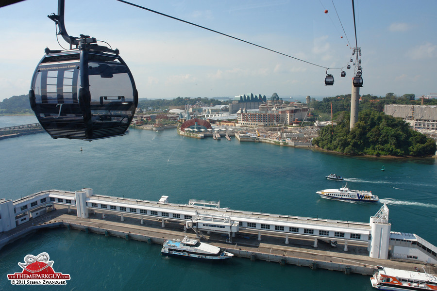 New cable car to Singapore's Sentosa wonderland