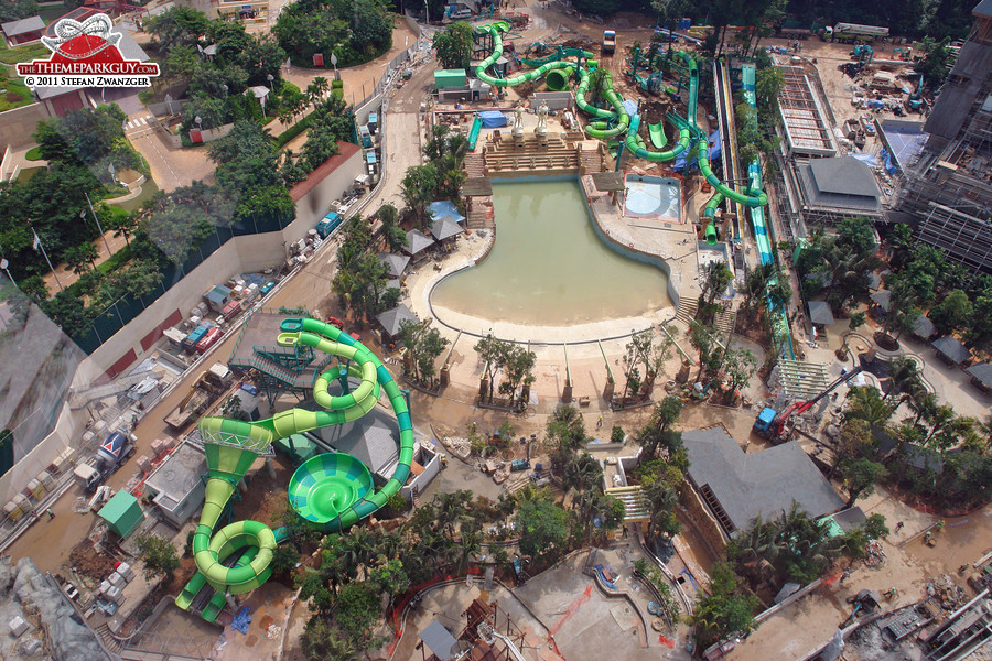 Equarius Water Park under construction