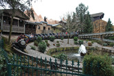 Classic roller coaster, one of the park's older rides