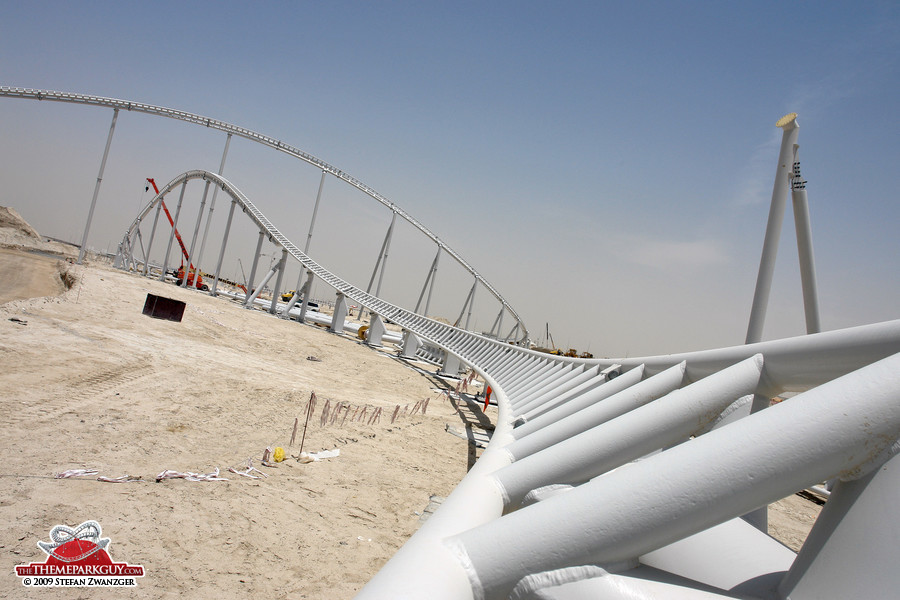 Ferrari World coaster track