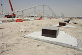 Ferrari coaster under construction