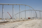 Massive Ferrari World roller coaster