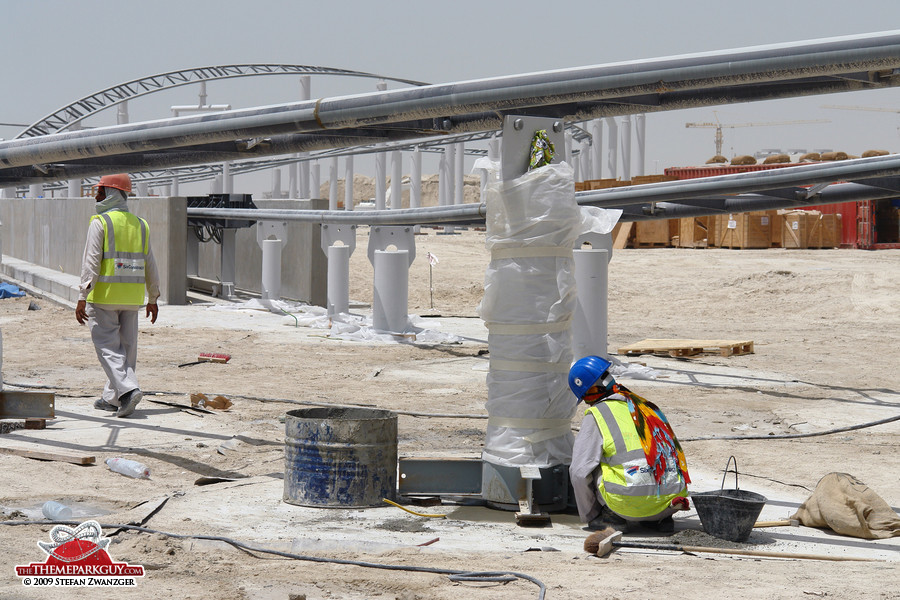 Workers in the heat