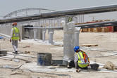 Workers in the heat