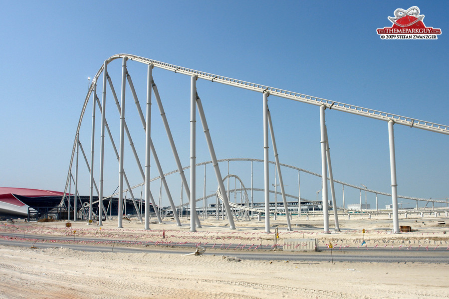 Ferrari World Abu Dhabi under construction