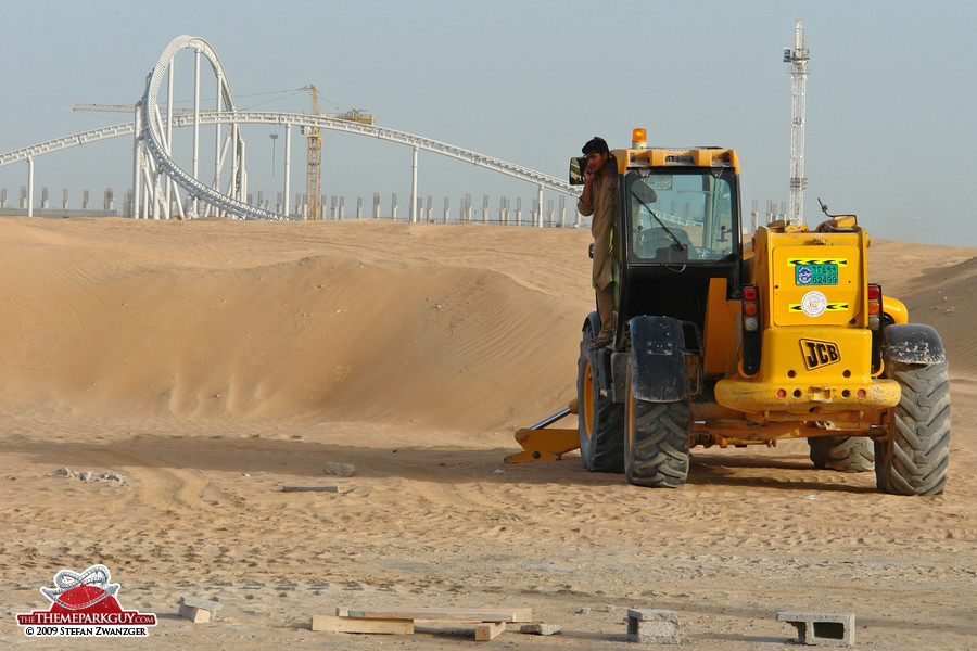 What on earth is that behind the little dune?