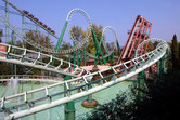 Classic looping roller coaster
