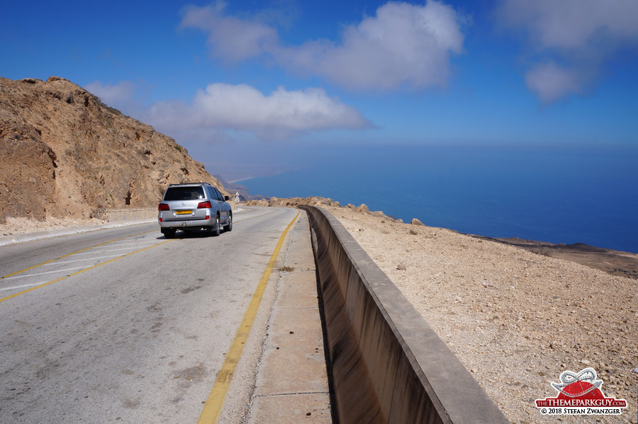 Driving back to Salalah at cloud level