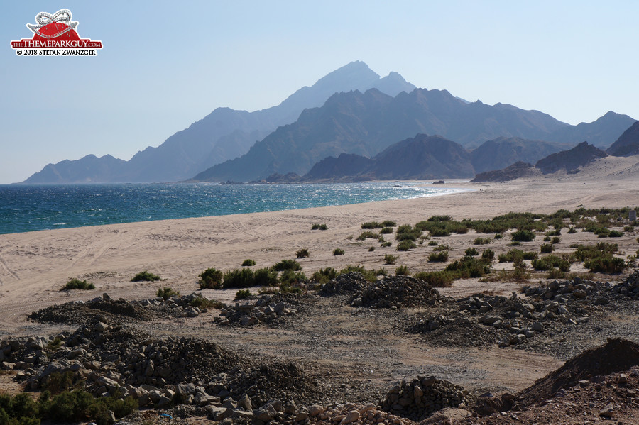 Deserted beach near Sadah