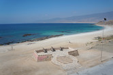 Beach in front of Mirbat castle