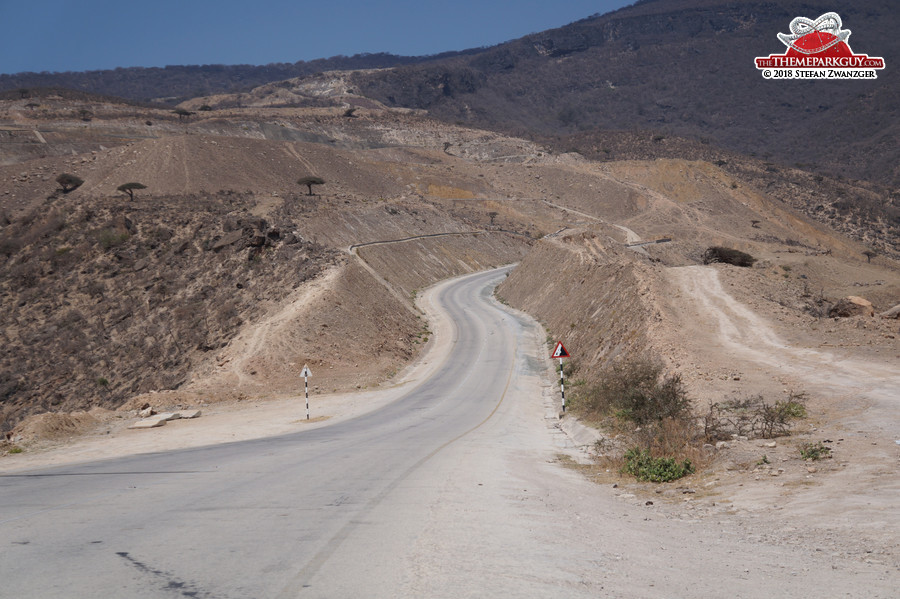 'Anti-Gravity' road near Mirbat