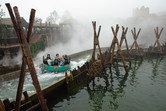 Steaming river rapids ride