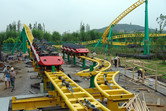 Intamin roller coaster under construction