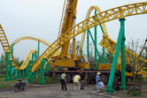 Intamin coaster tracks at Happy Valley near Shanghai