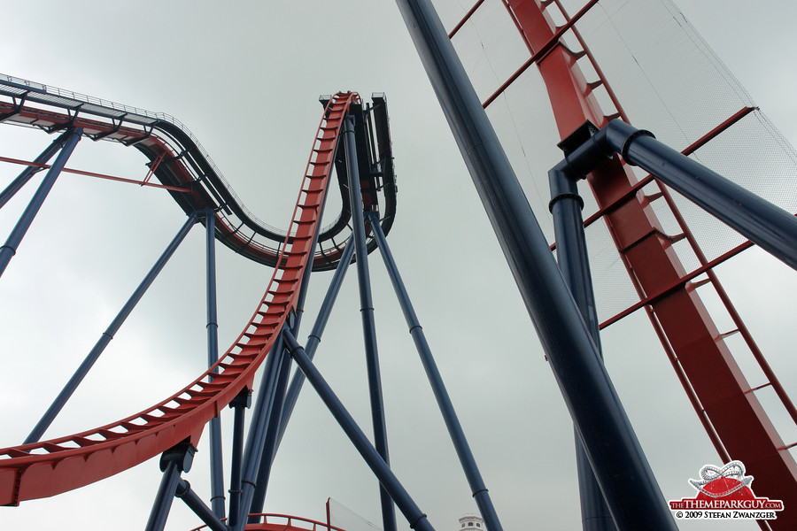 Dive roller coaster at Happy Valley Sheshan