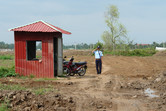 Entering the construction site