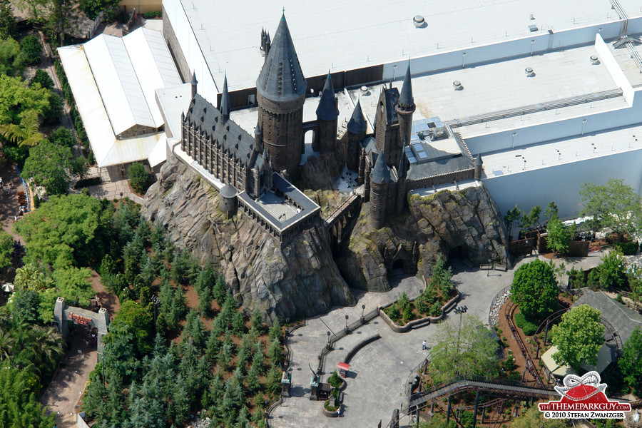 Harry Potter castle from above