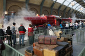 Hogwarts Express train, connecting the two parks