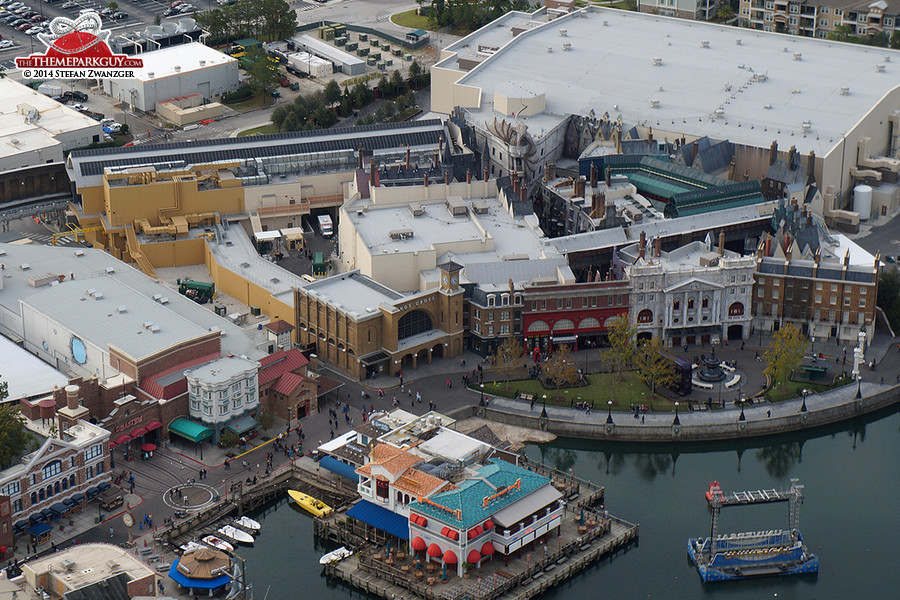 Diagon Alley aerial photo one