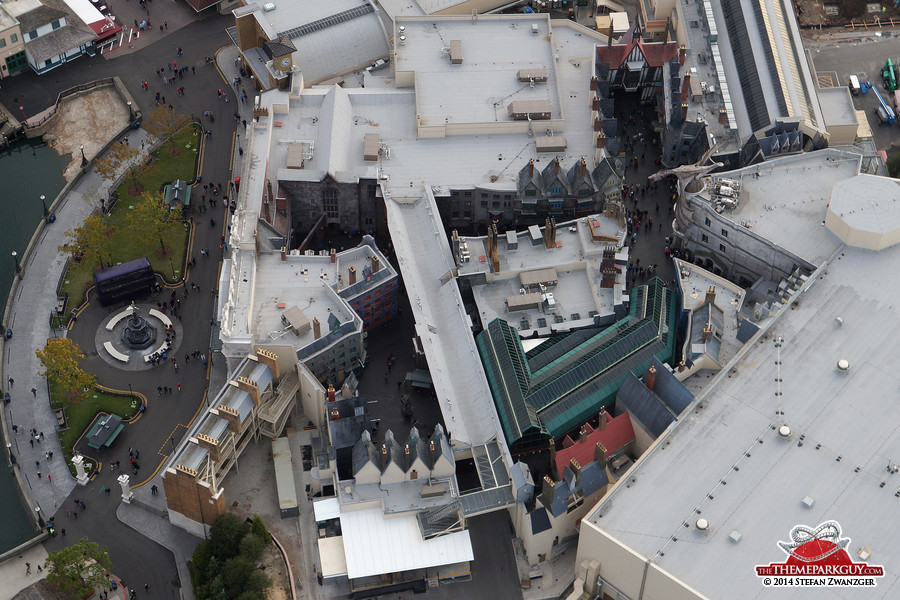 Diagon Alley aerial photo three