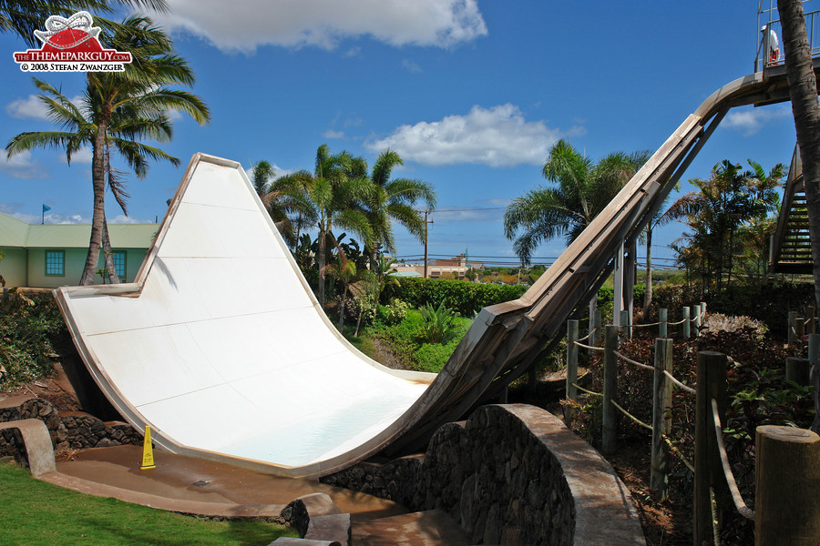 The water park's most thrilling slide at the time of my review