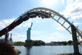 Coaster over Statue of Liberty
