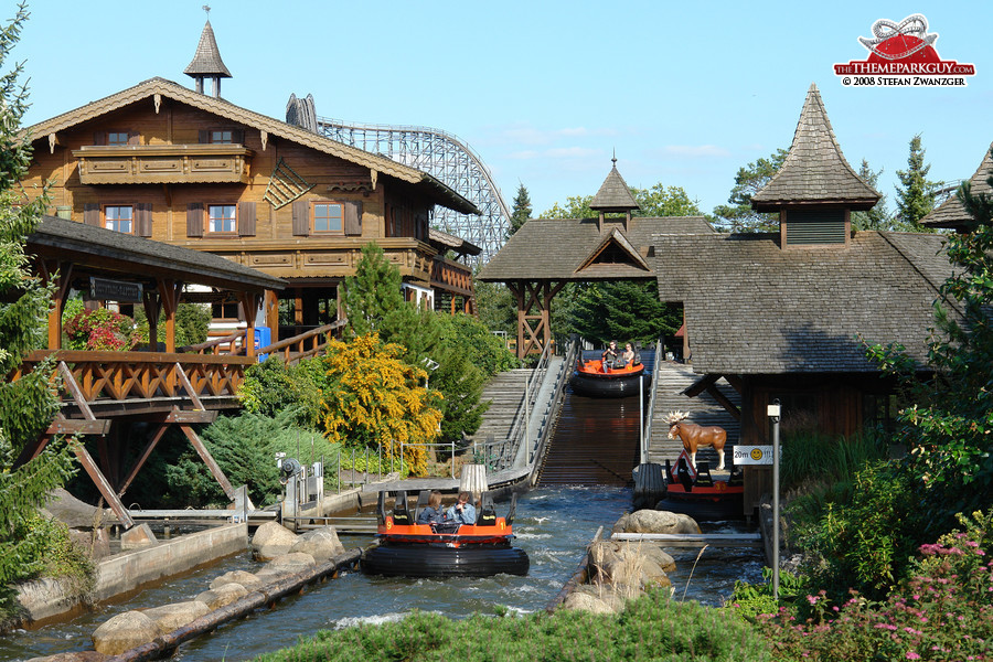 Atmospheric river rapids ride