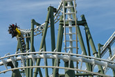 Suspended roller coaster