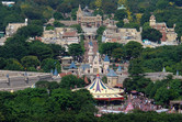 Hong Kong Disneyland seen from a very unique angle