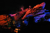 Big Grizzly Mountain Runaway Mine Cars at night