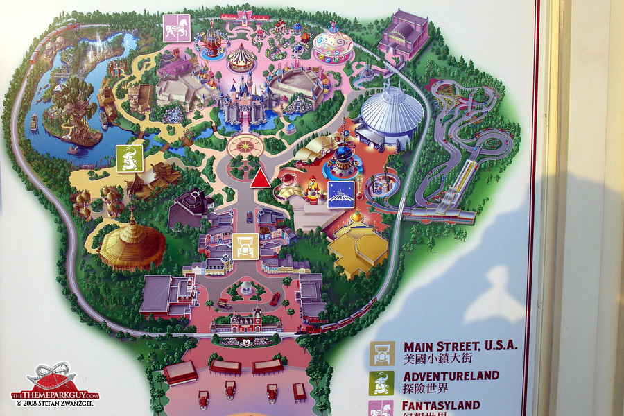 Hong Kong Disneyland map