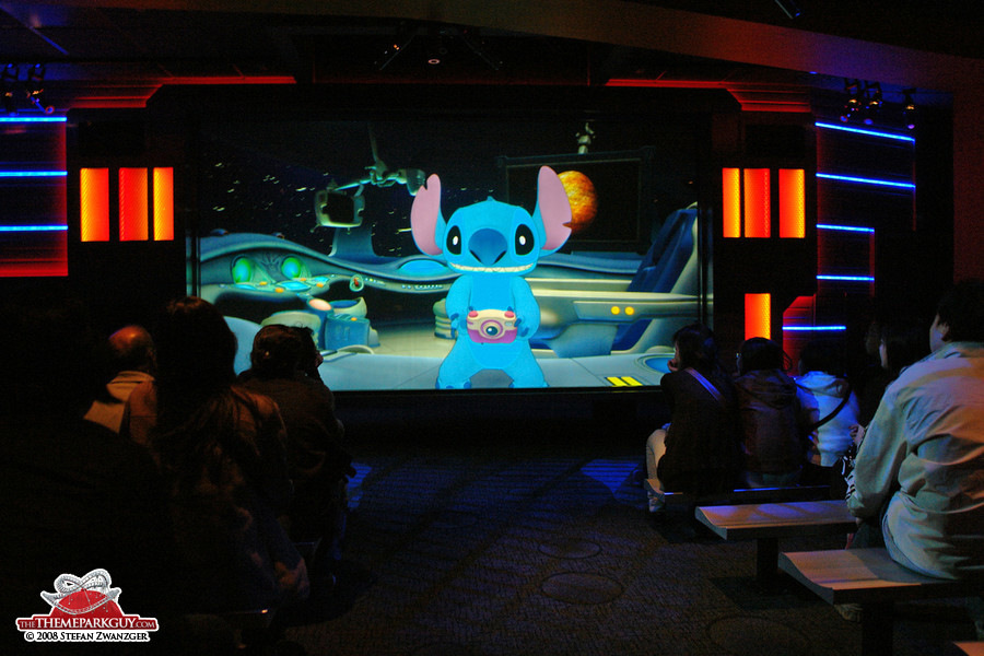 Stitch, communicating with the audience