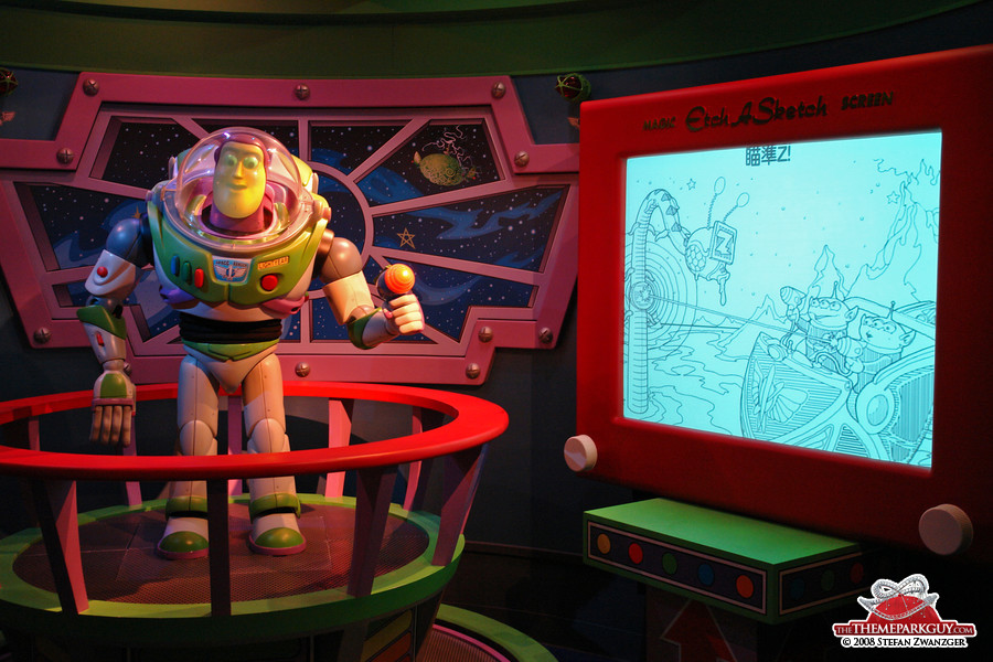 Buzz Lightyear dark ride attraction