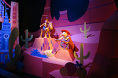 Disney characters at Hong Kong Disneyland's It's a Small World