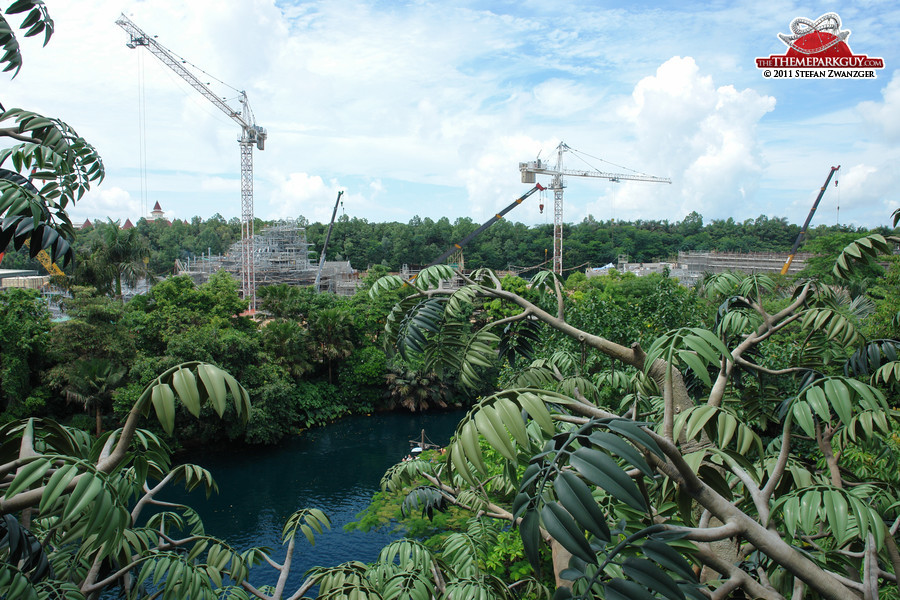 Hong Kong Disneyland expansion, seen from Tarzan's Tree House