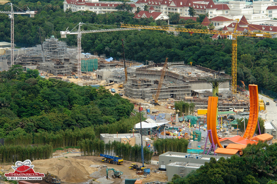 Grizzly Trail (left), Mystic Manor (middle), Toy Story Land (right)