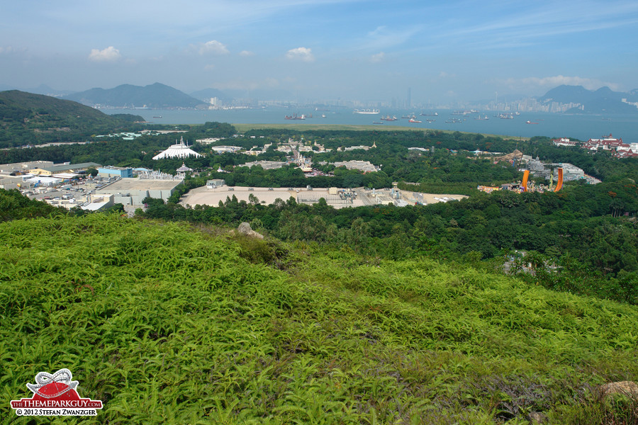 Hong Kong Disneyland wide angle shot