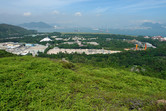 Hong Kong Disneyland wide angle shot