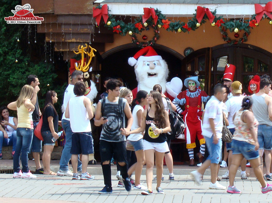 Christmas, featuring a psychotic-looking Santa Claus