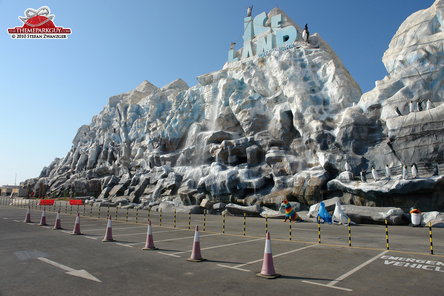 Ice Land parking lot