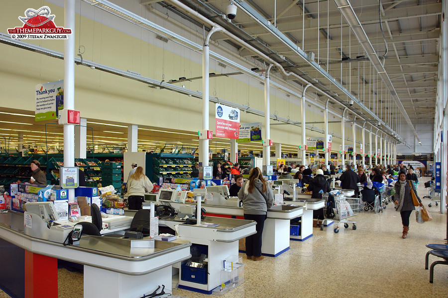 Tesco supermarket on the grounds of a former Elstree studio building