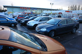 Tesco parking lot. The mine car coaster was more fun!