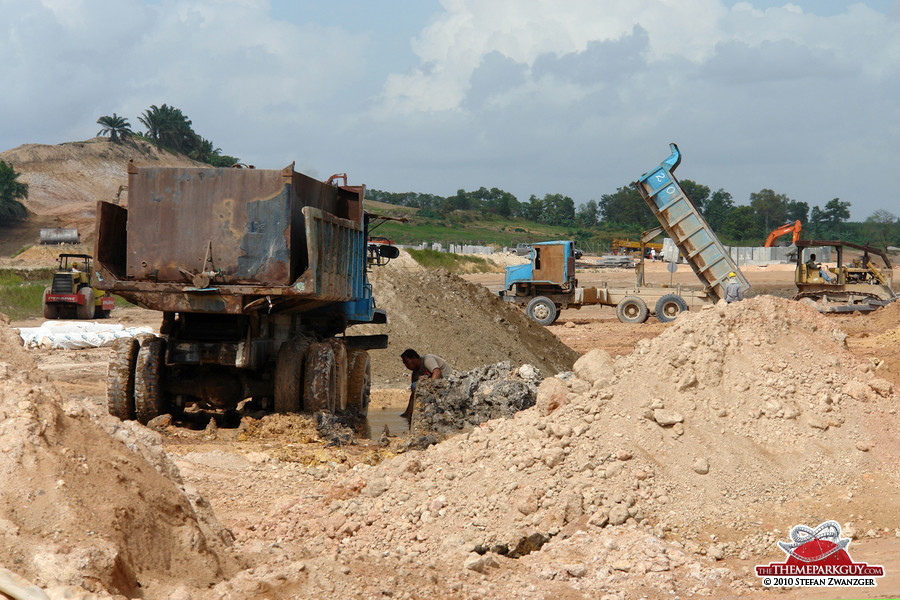 Preparing the land for Asia's first Legoland park