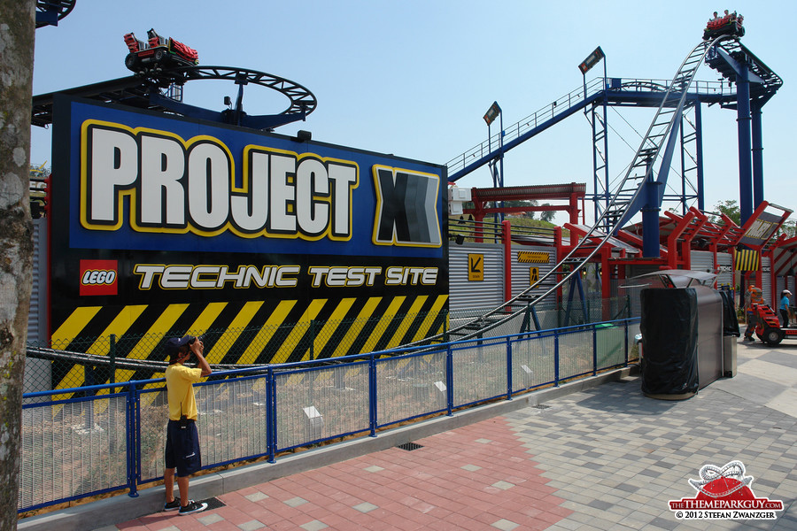 Project X coaster at Legoland Malaysia
