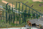 The Dragon coaster aerial view