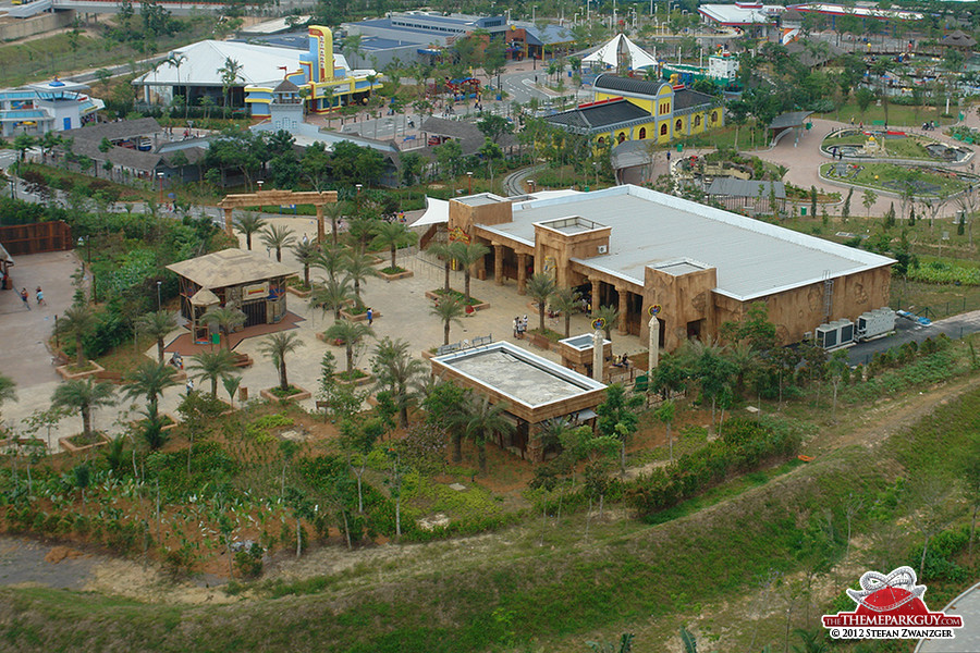 Laser gun dark ride from above