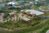 Laser gun dark ride from above